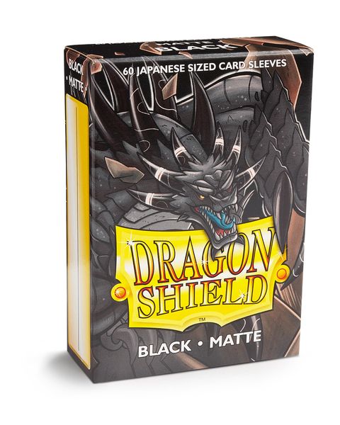 Dragon Shield 60ct Deck Protector Mini Matte Black